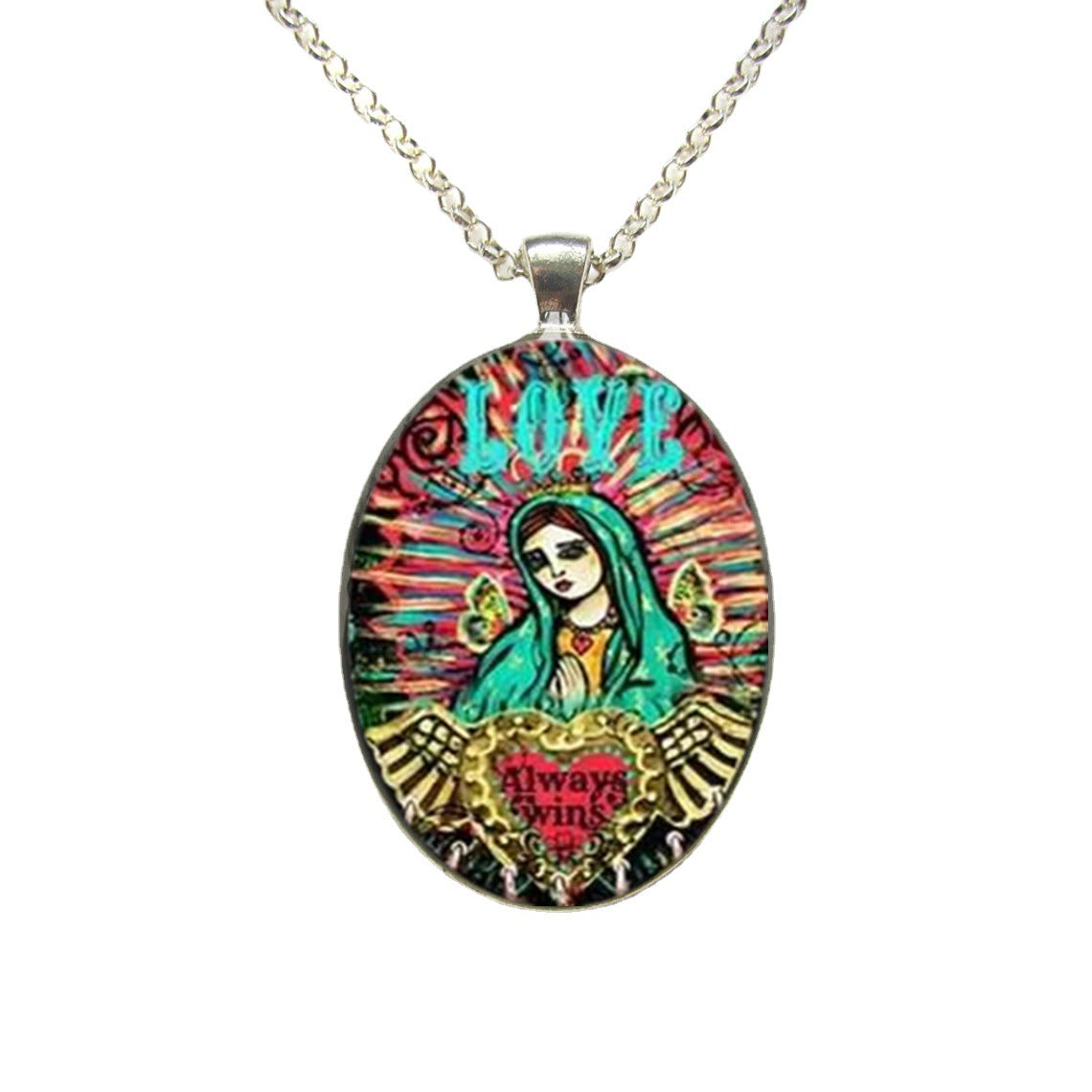 Wholesale Unique Glass Pendants Metal Necklaces